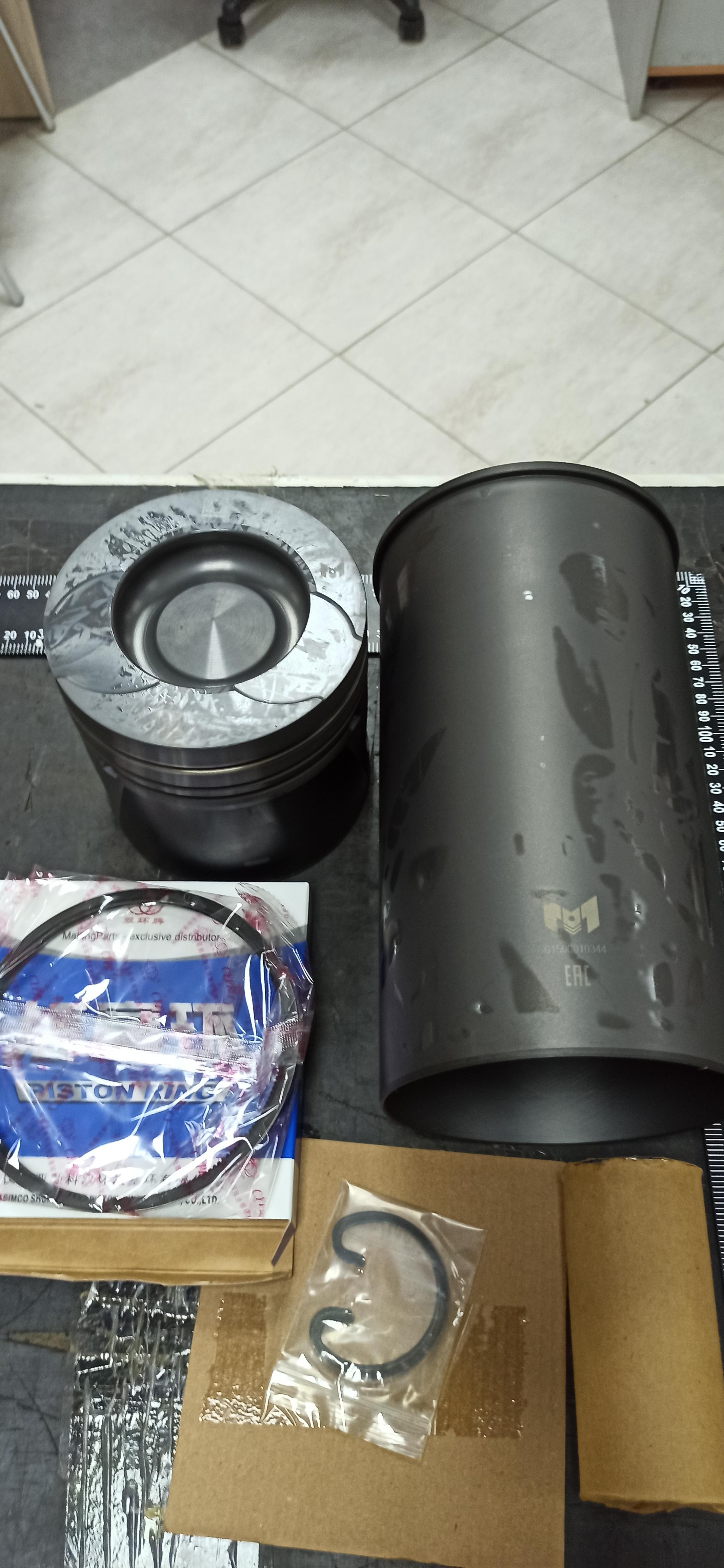 Поршневая группа в сборе двигателя Weichai WD10G220 (BLACK EDITION)