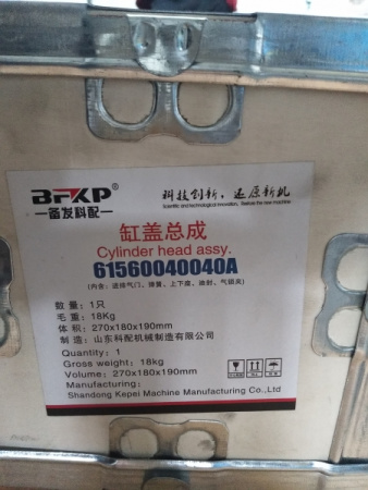 Головка блока цилиндров (ГБЦ) в сборе двигателя Weichai WD10 (612600040387, 61560040040A)