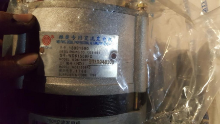 Генератор двигателя Weichai TD226, TBD226, WP6G 750W