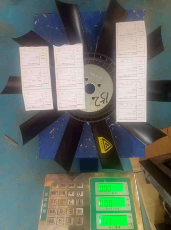 Вентилятор (крыльчатка) радиатора двигателей ZH-серии.